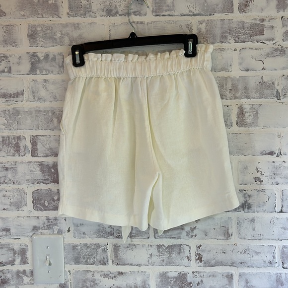 Lilly Pulitzer Women’s 100% Linen High Waist Ivory Shorts Pockets Beach Size XXS - Picture 5 of 8